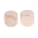 100pcs/Pack DIY Wooden Blank 6-Sided Dices DIY for DND MTG RPG Board Card Games Props