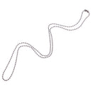 2.4mm Shiny Round Beads Ball Chain Necklace Bracelet Pendant for Children's Gifts Length 60cm
