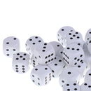 50PCS Wood Dice Set Wooden for RPG DND Board Game 15mm Kids Educational Dice