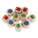 10 pieces Fashion Funny Rock Paper Scissors Gambling Game Drinking Decider Dice Gift