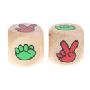 10 pieces Fashion Funny Rock Paper Scissors Gambling Game Drinking Decider Dice Gift