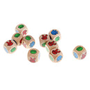 10 pieces Fashion Funny Rock Paper Scissors Gambling Game Drinking Decider Dice Gift