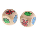 10 pieces Fashion Funny Rock Paper Scissors Gambling Game Drinking Decider Dice Gift
