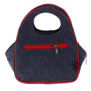 Woven Cool Bag Lunch Box School Office Picnic Insulated Thermal Cooler Totes 23x14x17.5cm