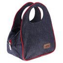 Woven Cool Bag Lunch Box School Office Picnic Insulated Thermal Cooler Totes 23x14x17.5cm