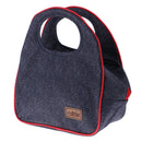 Woven Cool Bag Lunch Box School Office Picnic Insulated Thermal Cooler Totes 23x14x17.5cm