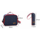 Woven Cool Bag Lunch Box School Office Picnic Insulated Thermal Cooler Totes 26x12x20cm