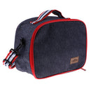 Woven Cool Bag Lunch Box School Office Picnic Insulated Thermal Cooler Totes 26x12x20cm