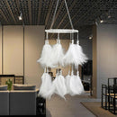 Dream Catcher Indian Feather 1 Circle Wedding Party Home Wall Gift Decor White