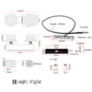 1 Set Violin Fiddle Piezo Pickup Tone+Volume for Student Class Accessory