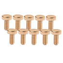 60 Pieces Iron Electric Guitar Tremolo Bridge Screws Locking Nut Screws Gold