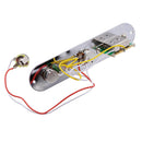 Chrome Prewired Control Plate 3-Way Switch for Tele Telecaster Guitar Parts Accessory