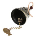 Portable Feng Shui Fortune Wind Chime Two Fishes Hanging Bell for House Car Door Pendant Decoration