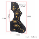 Acoustic Guitar Parts 1Pc PVC Adhensive Guitar Pickguard Anti-Scratch Plate Black