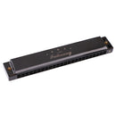 F2406 Professional 24 Holes Key C Tremolo Harmonica Mouth Organ for Students Beginner Black