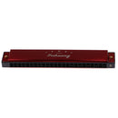 24 Holes Key of C Tremolo Harmonica Mouth Organ for Students Beginners Instrument Xmas Gift Red