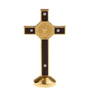 Alloy Crucifix Jesus Christ Cross Statue Figurine Perfect Gifts for Car Home Chapel Decoration Gold