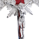 Alloy Crucifix Jesus Christ Cross Statue Figurine Perfect Gifts for Car Home Chapel Decoration
