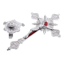 Alloy Crucifix Jesus Christ Cross Statue Figurine Perfect Gifts for Car Home Chapel Decoration