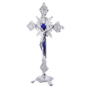 Alloy Crucifix Jesus Christ Cross Statue Figurine Perfect Gifts for Car Home Chapel Decoration