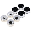 4pcs 1.9'' RC Crawler 1/10 Wheel Rim Hub for Axial SCX10 CC01 D90 RC4WD RCRUN White