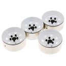 4pcs 1.9'' RC Crawler 1/10 Wheel Rim Hub for Axial SCX10 CC01 D90 RC4WD RCRUN White