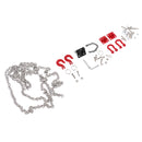 1 Set Metal Tow Hook Chain Shackles for Redcat RC4WD Axial D90 HPI RC Car Parts