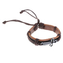 1PC Mens Wrap Leather Charm Infinity Bracelet Women Multilayer Chain Jewelry