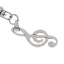 Unisex Charming Elegant Musical Note Key Ring Car Bike Handbag Decoration