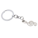 Unisex Charming Elegant Musical Note Key Ring Car Bike Handbag Decoration
