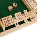 Shut The Box Board Game Set Number Drinking Games Party Pub Bar Family Game