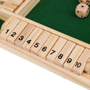 Shut The Box Board Game Set Number Drinking Games Party Pub Bar Family Game