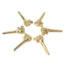 6pcs Gold Bridge Pins End Nails for Acoustic Folk Bass Guitar Strings Pegs
