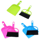 Mini Cleaning Brush & Dustpan Set Car Keyboard Corner Home Broom Tool Green