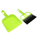 Mini Cleaning Brush & Dustpan Set Car Keyboard Corner Home Broom Tool Green