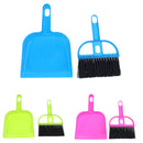 Mini Cleaning Brush & Dustpan Set Car Keyboard Corner Home Broom Tool Green