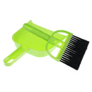Mini Cleaning Brush & Dustpan Set Car Keyboard Corner Home Broom Tool Green