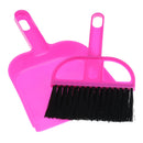 Mini Cleaning Brush & Dustpan Set Car Keyboard Corner Home Broom Tool Rose Red