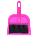 Mini Cleaning Brush & Dustpan Set Car Keyboard Corner Home Broom Tool Rose Red