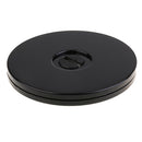 Plastic Turntable Plate Rotating Disc Base Turn Table Display Props for Watches Phone Jewelry Dia:4'' Black