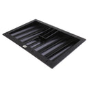 Portable 350 Chips Poker Chip Tray with 2 Center Slots for Party Casino Game Props Black