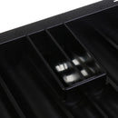 Portable 350 Chips Poker Chip Tray with 2 Center Slots for Party Casino Game Props Black