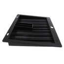Portable 350 Chips Poker Chip Tray with 2 Center Slots for Party Casino Game Props Black