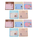10 Pack Cute Cartoon Sticky Note Memo Pad Bookmark Marker Korean Stationery