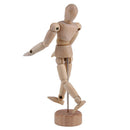 Flexible Wooden 4.5'' Jointed Mannequin Puppet for Artist Student Painting Drawing Parts Gift
