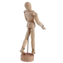 Flexible Wooden 4.5'' Jointed Mannequin Puppet for Artist Student Painting Drawing Parts Gift