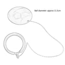 Red Jumping Skip Ball Outdoor Fun Balls Classical Skipping Toy Fitness for Kids Adult Sports Exercise