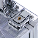 600pc Transparent Empty Acrylic Carrier Poker Chips Storage Box Case with 6 Racks