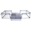 600pc Transparent Empty Acrylic Carrier Poker Chips Storage Box Case with 6 Racks