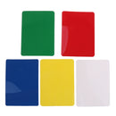 Pack of 10 Plastic Poker Size Cut Cards 5 Color Choices Party Game Accessory Casino Collectables